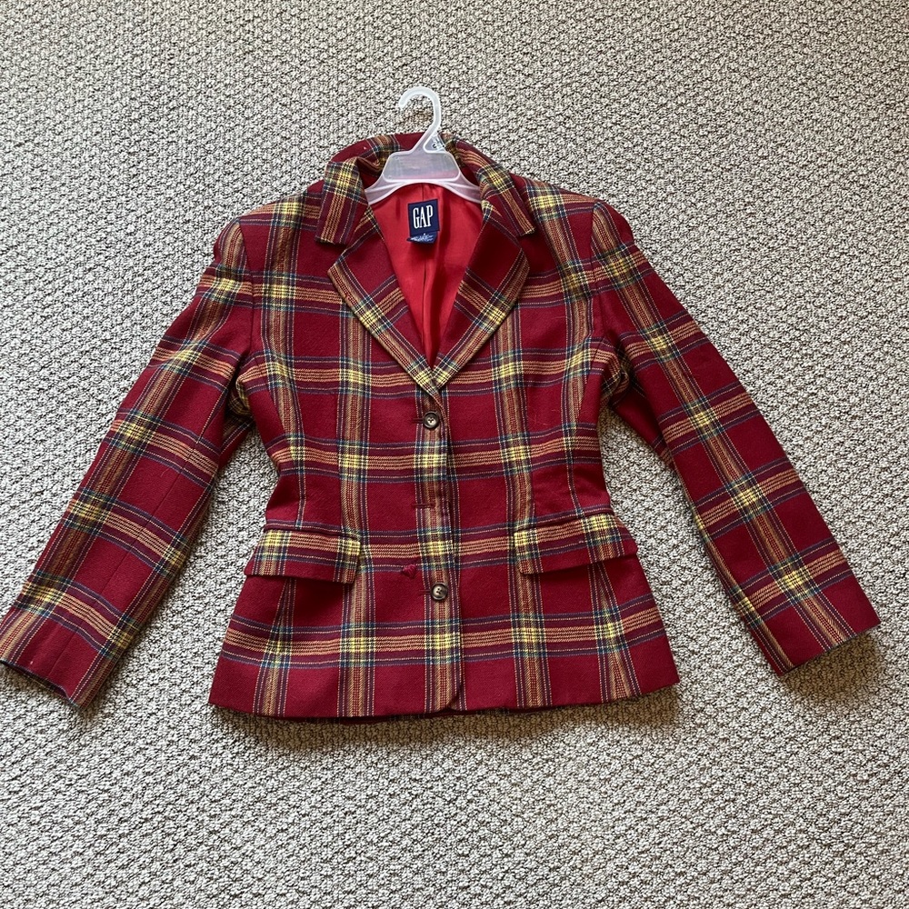 Gap plaid blazer
